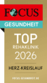 Focus Top-Rehaklinik 2026 – Herz-Kreislauf